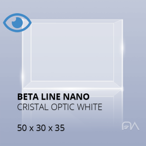Acuario BETA LINE Cristal óptico de 50x30x35