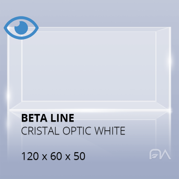 Acuario BETA LINE cristal óptico de 120x60x50