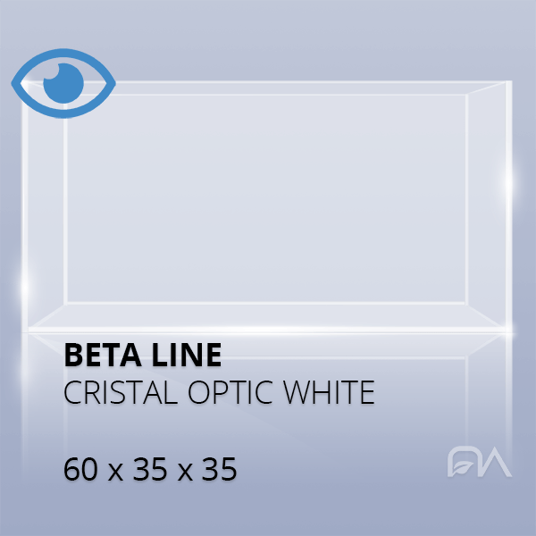Acuario BETA LINE Cristal óptico de 60x35x35