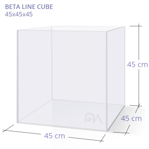 Acuario BETA LINE CUBE 45x45x45