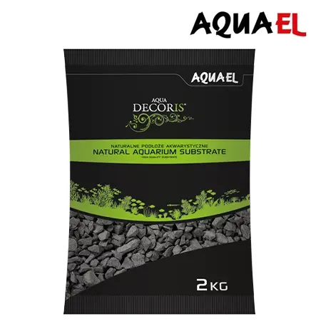 Aquael grava negra basalto 2 kilos