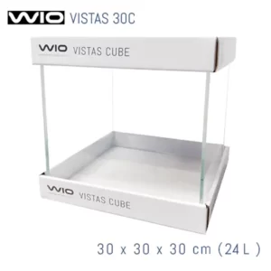 Acuario WIO ECO Vistas 30x30x30 30C de 24 litros y cristal óptico
