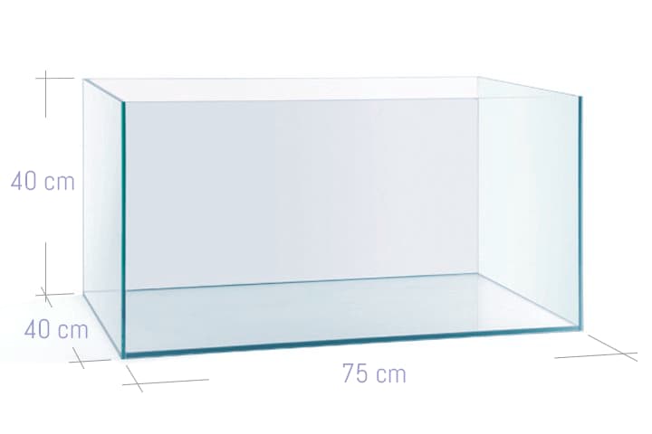 ACUARIO NA 75P de 75x40x40 cristal óptico