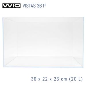 Acuario WIO Vistas óptico de 36 cm panorámico.