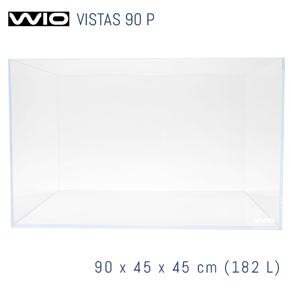 Acuario WIO Vistas óptico de 90 cm panorámico.