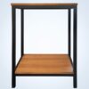 Mesa para soporte de acuarios fabricada en metal y madera. tiene unas medidas de 65x36x77