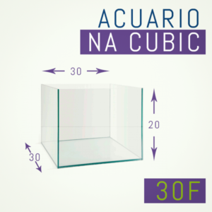 Acuario de cristal óptico 20 x 20 x 16