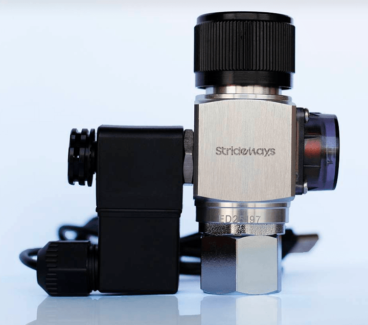 Electroválvula solenoide incluida en el manorreductor de CO2.