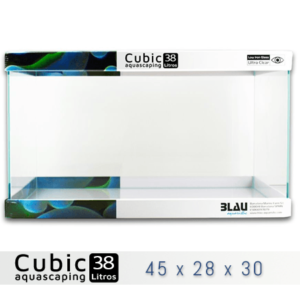 BLAU CUBIC AQUASCAPING 38 de 45x28x30 con cristal óptico, al mejor precio en nascapers, tu tienda de acuariofilia y aquascaping.