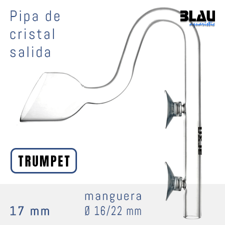 Blau Glass Trumpet Outflow 17 mm