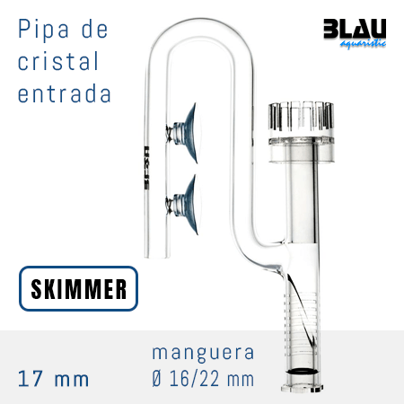Blau glass Overflow Inflow 17 mm