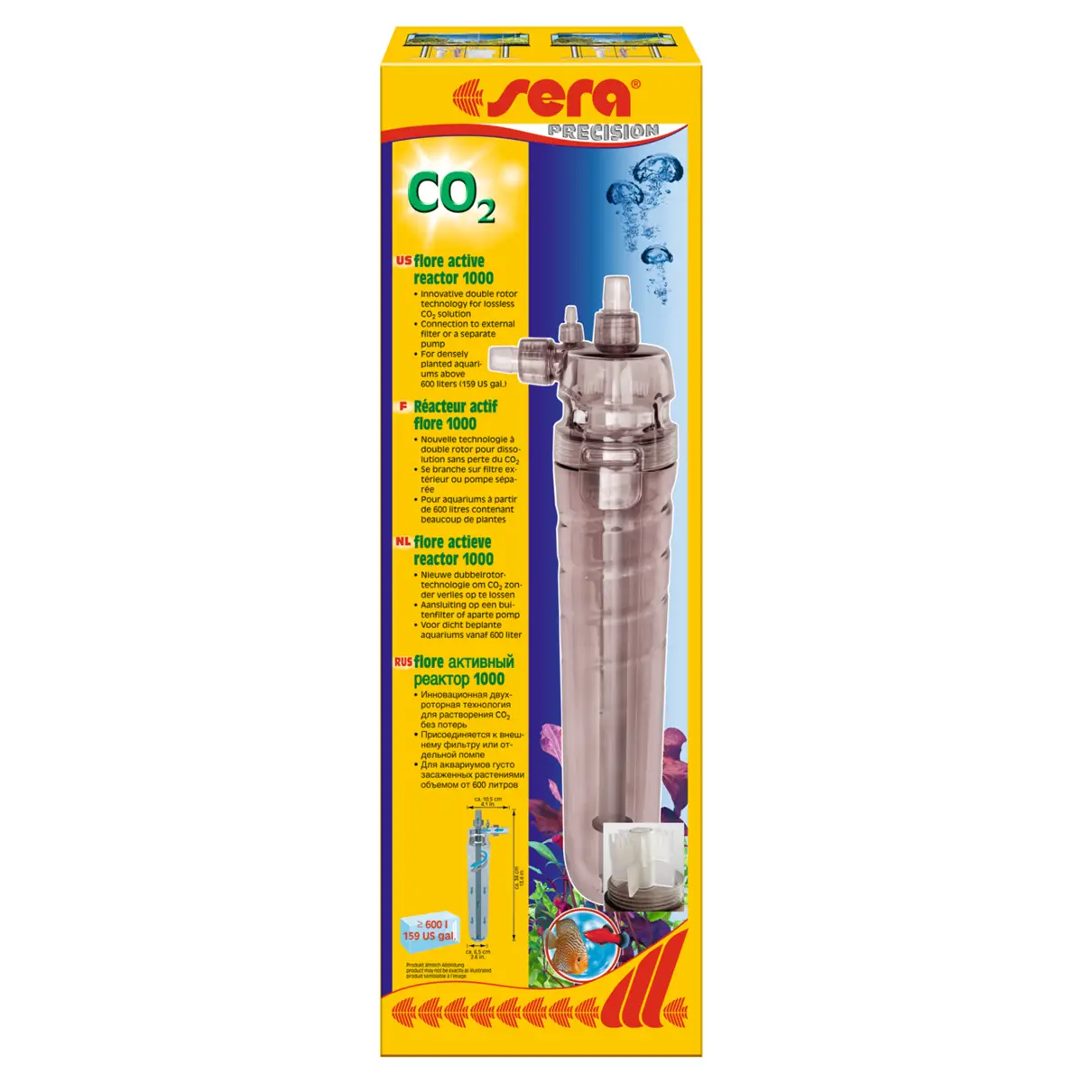 Sera flore CO₂ active reactor 1000 nascapers.es