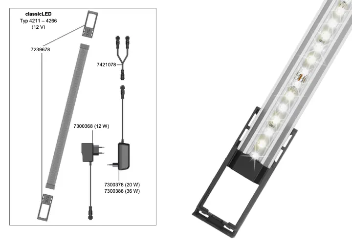 Pantalla de iluminación acuarios VIVALINE LED