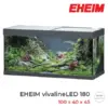 EHEIM Vivaline Led 180 litros con un tamaño de 100x40x45 cm y de color antracita.