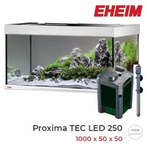 EHEIM Proxima Tec LED 250 con calentador y filtro externo