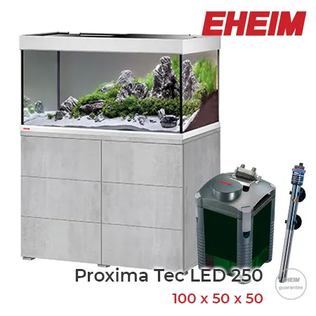 EHEIM Proxima Tec LED 250 litros con mesa en color urban.