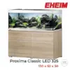 Acuario EHEIM Proxima Classic LED de 325 litros en color roble con mesa