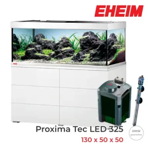 EHEIM Proxima TEC LED 325 con mesa de color blanco