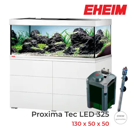 EHEIM Proxima TEC LED 325 con mesa de color blanco