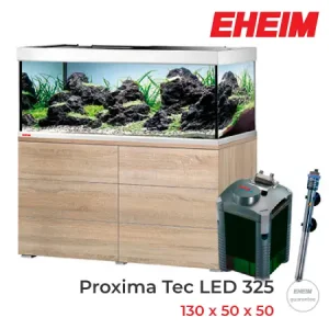EHEIM Proxima TEC LED 325 con mesa de color roble