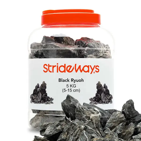 Strideways Black Ryuoh Stone 5 kilos bottle.