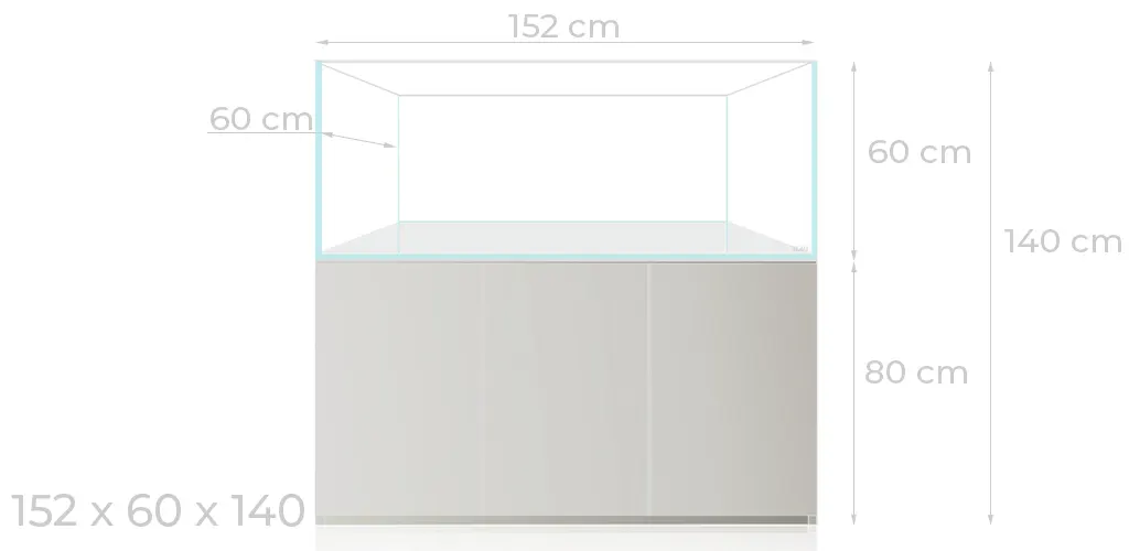 Blau Gran cubic Experience 540 litros con medidas mueble incluido