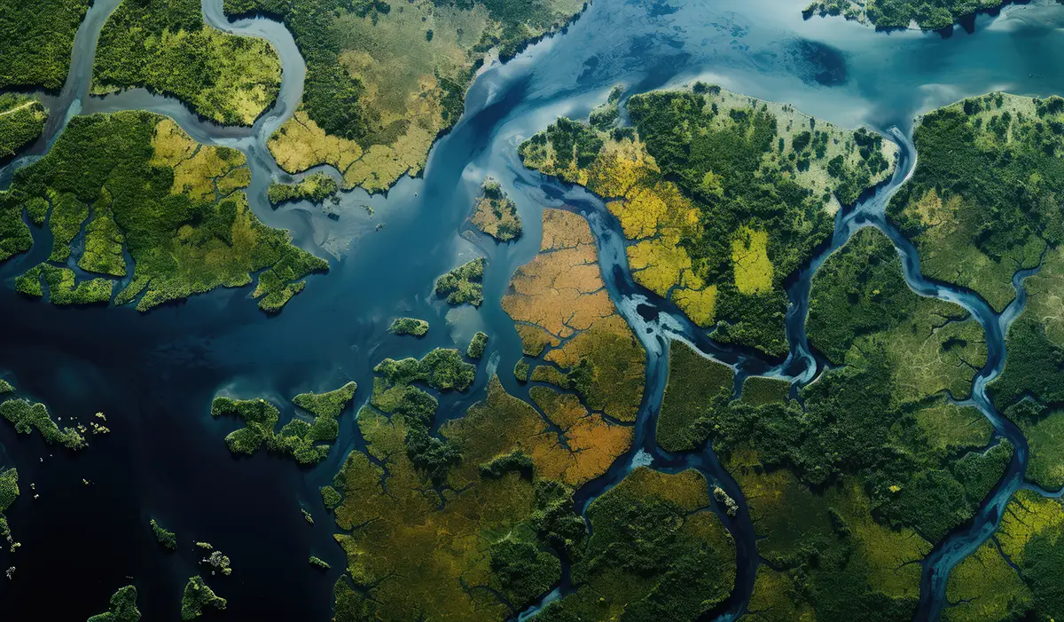 Cuenca del río Amazonas, el hábitat natural del pez disco.