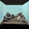 Acuario con hardscape volcano nascapers