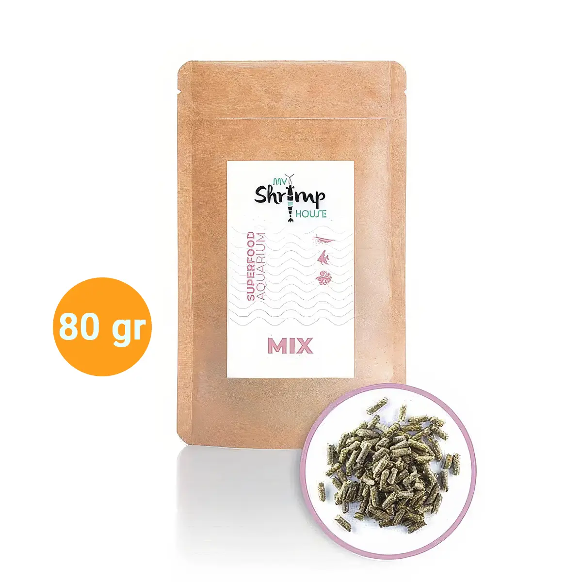 Comida gambas MSH Mix 80 gr