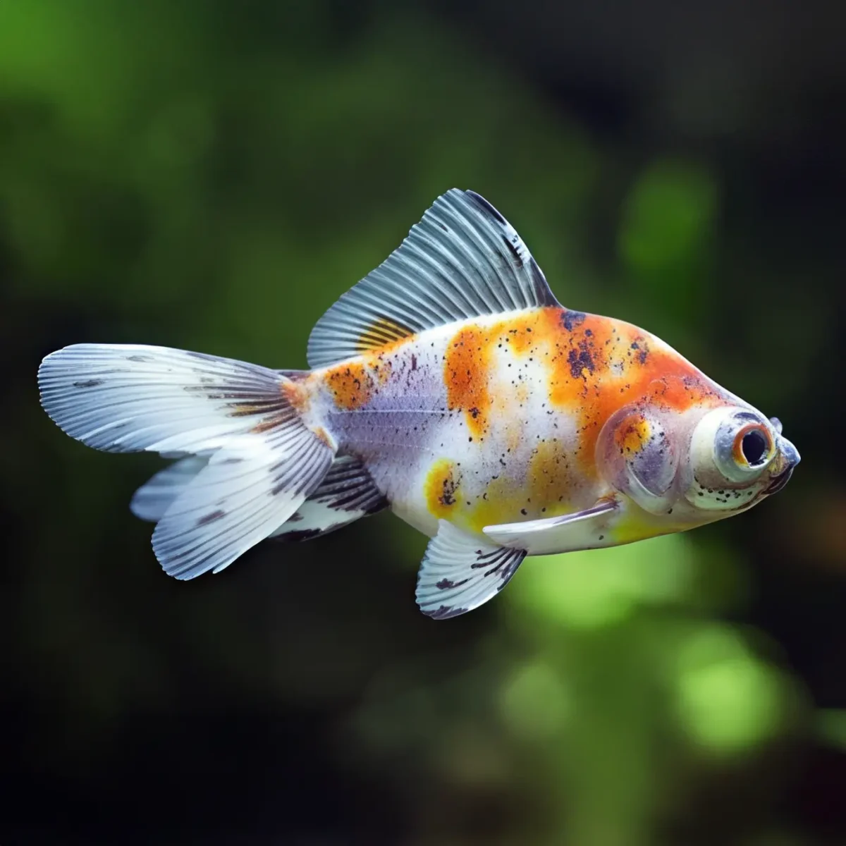 Fantail Calico Carassius Auratus
