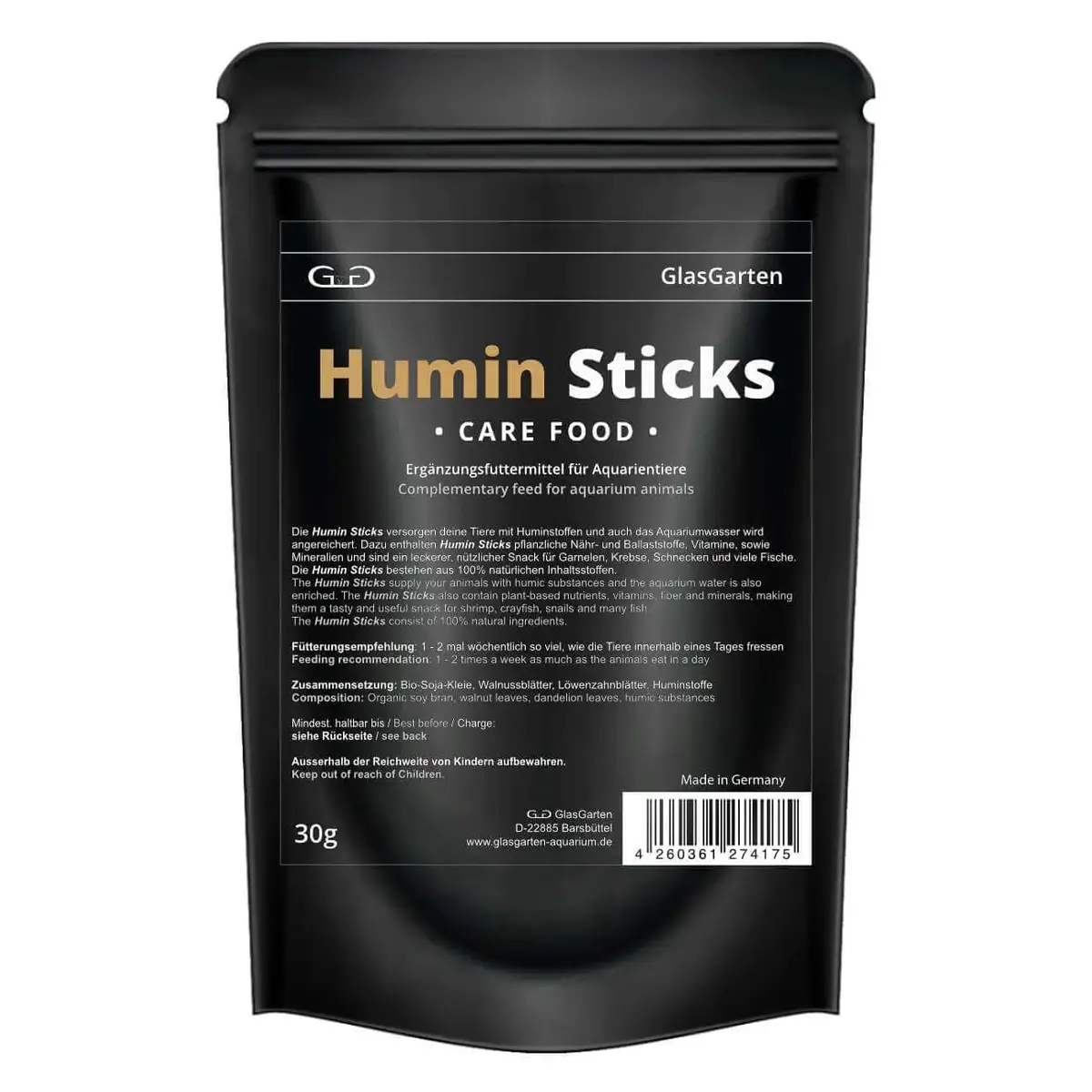 GlasGarten Humin Sticks Care Food nascapers.es