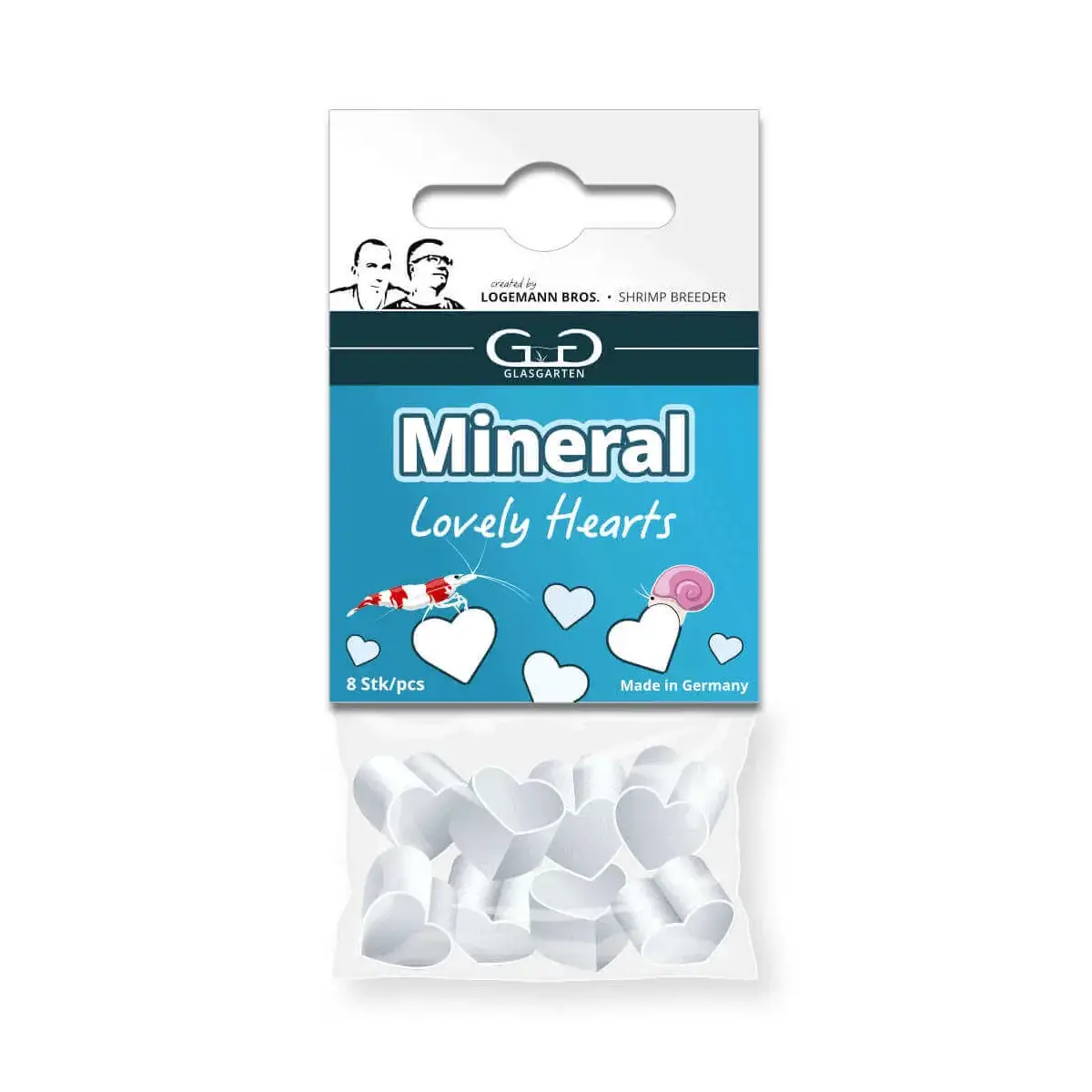 GlasGarten Mineral Hearts 8 pieces nascapers.es