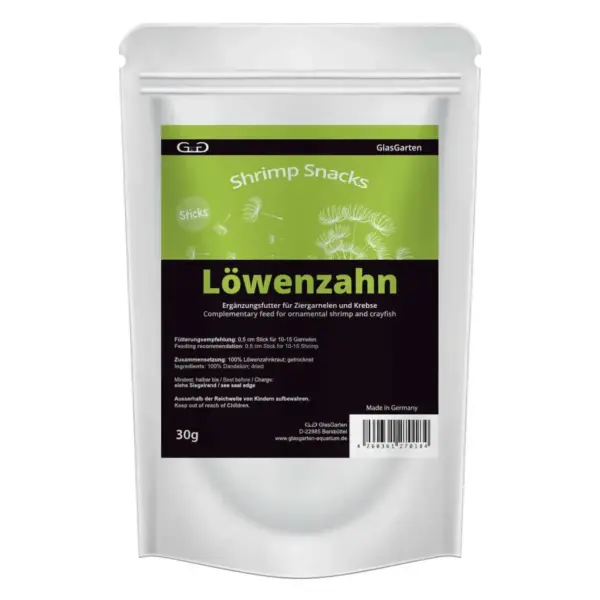 GlasGarten Shrimp Snacks Dandelion nascapers.es