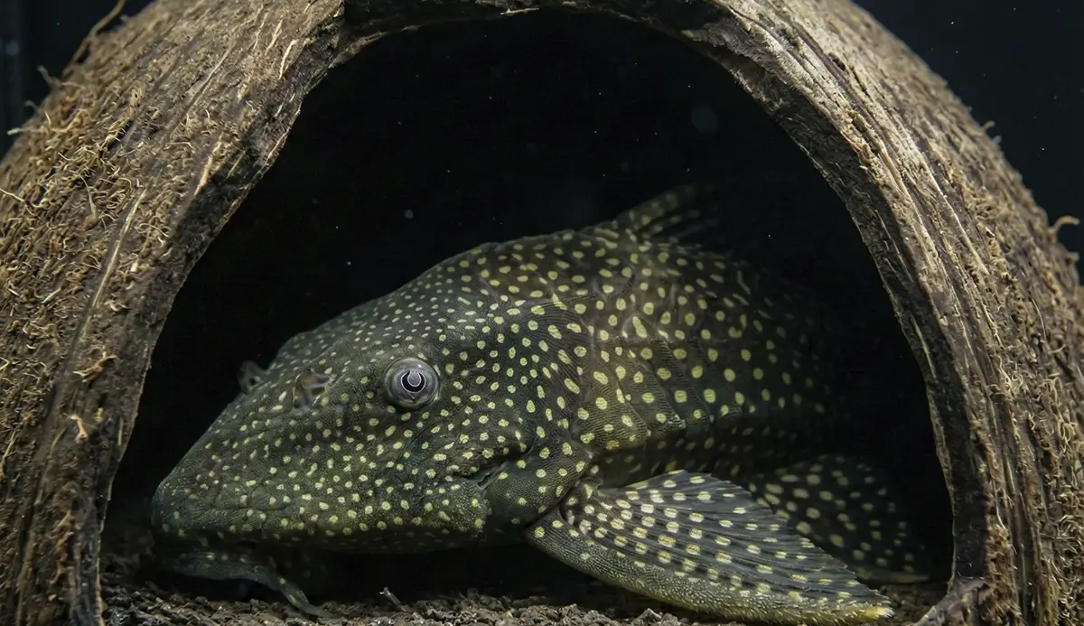 Loricarido en su cueva nascapers.es