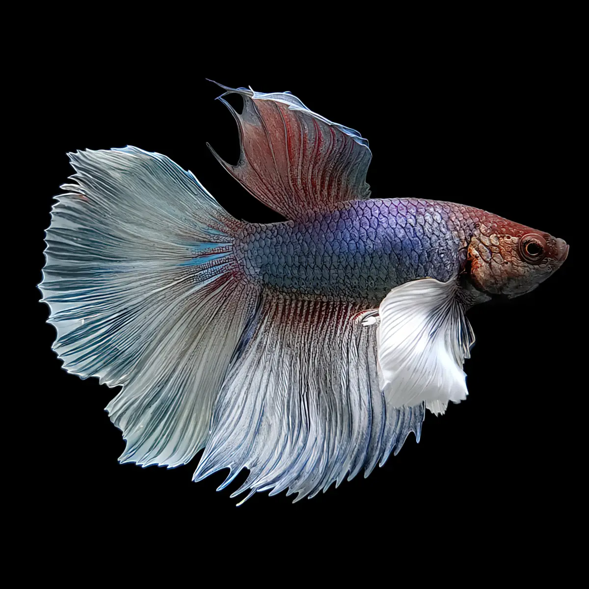 Betta Macho Dumbo Media Luna | Betta splendens nascapers.es