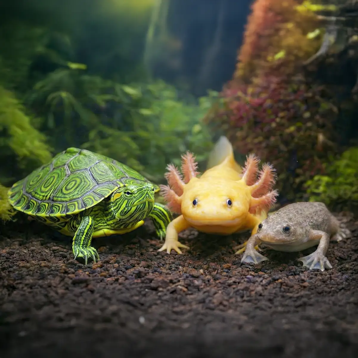 Tortugas | Ranas | Axolotes