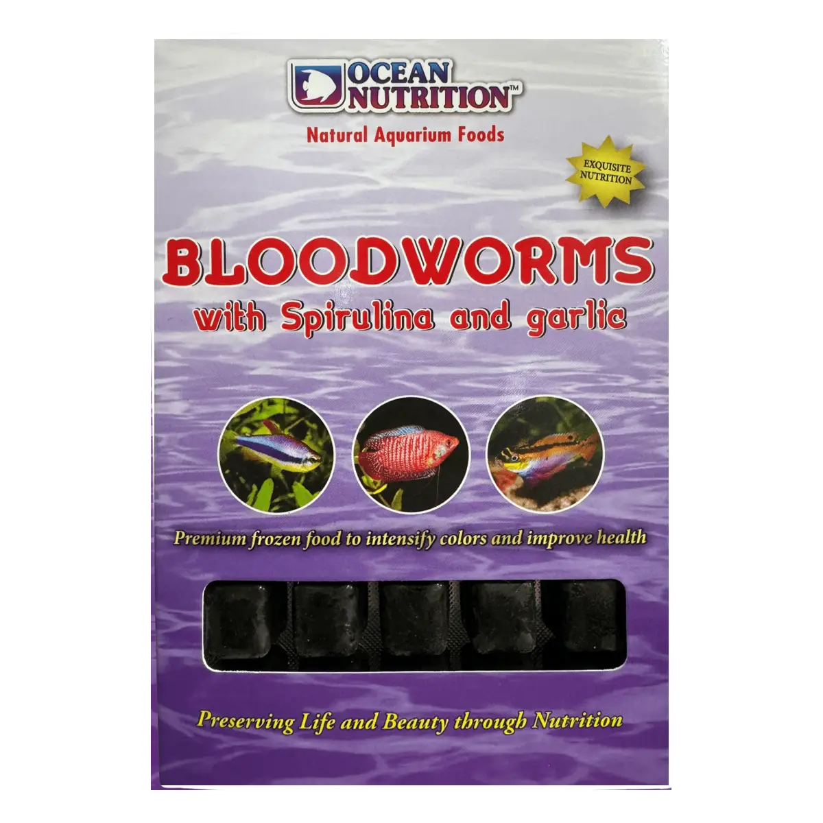 Ocean Nutrition Larva de Mosquito Roja con Spirulina y Garlic 100 gr nascapers.es