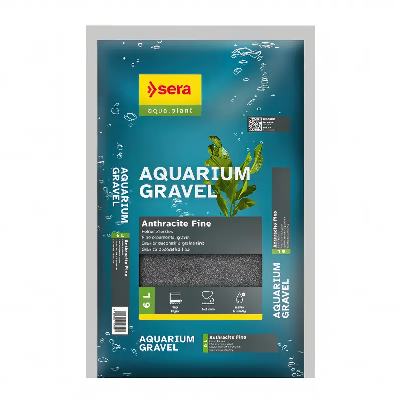Sera Aquarium Gravel Anthracite Fine 6 Litros