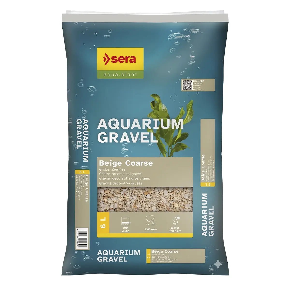 Sera Aquarium Gravel Beige Coarse 6 Litros nascapers.es