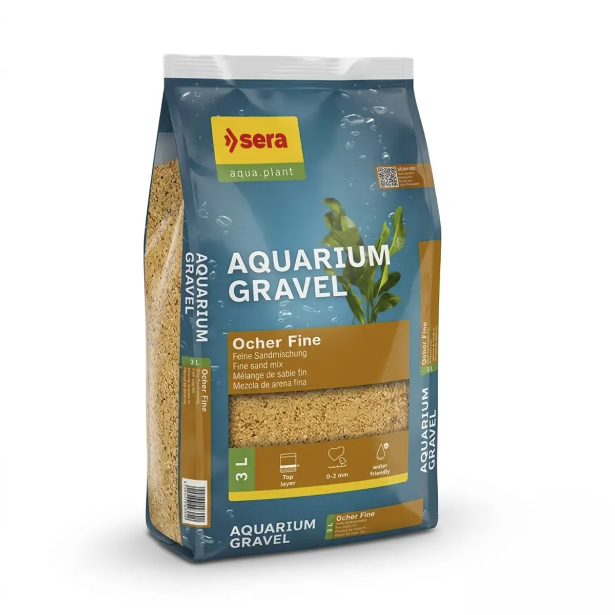 Sera Aquarium Gravel Floredepot Ocher Fine 3 Litros nascapers.es