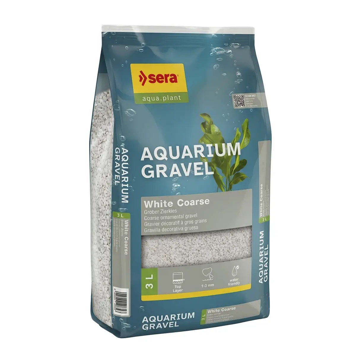 Sera Aquarium Gravel White Coarse 3 Litros nascapers.es