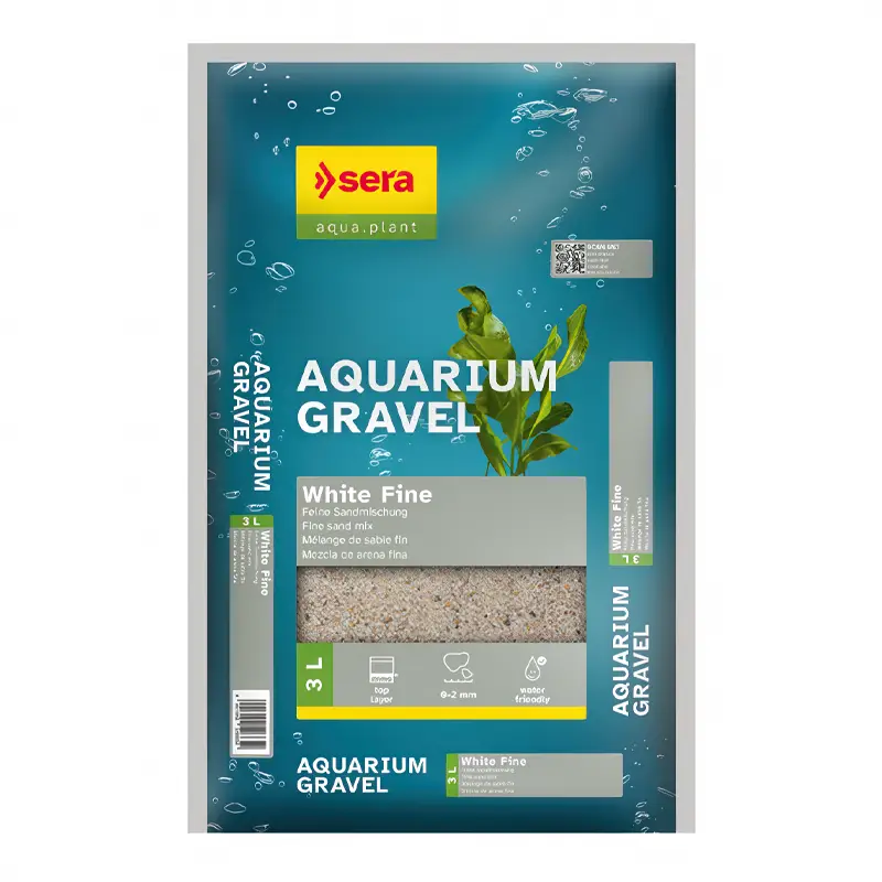 Sera Aquarium Gravel White Fine 3 Litros nascapers.es