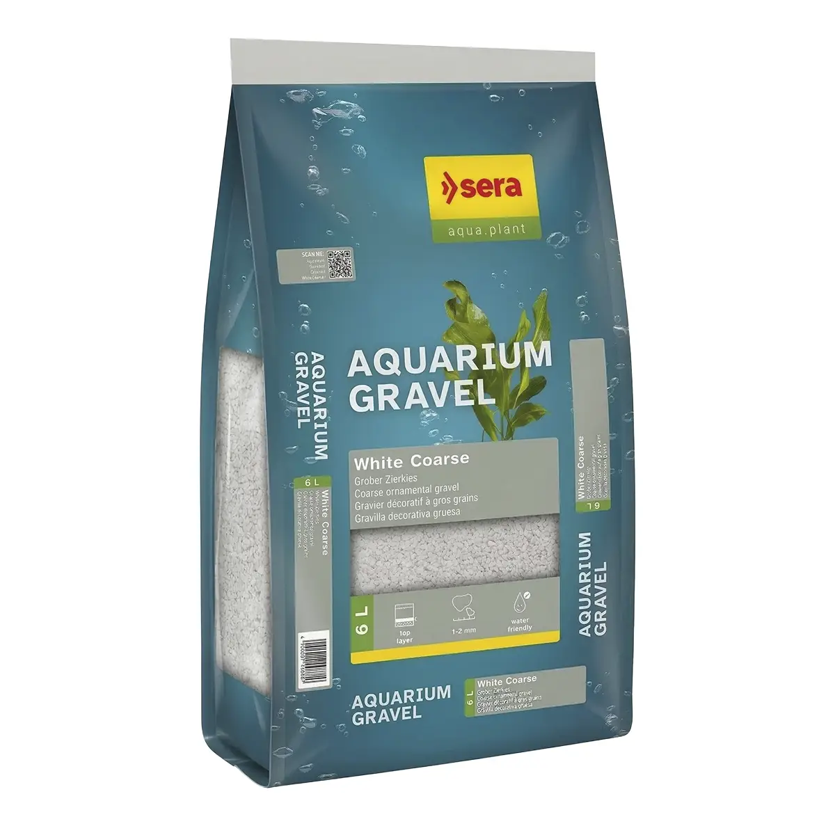 Sera Aquarium Gravel White Coarse 6 Litros nascapers.es