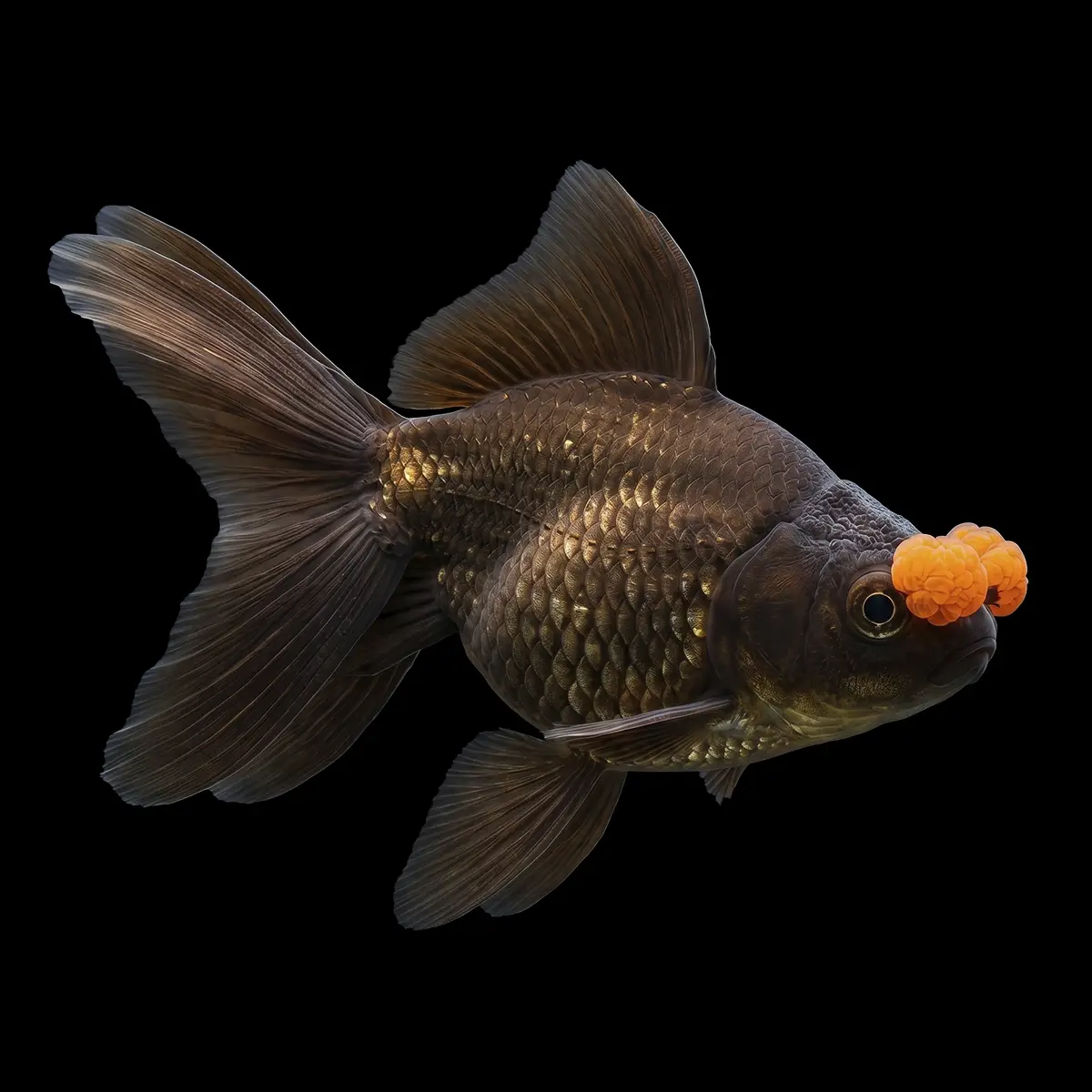 Goldfish Oranda Pom Pom nascapers.es