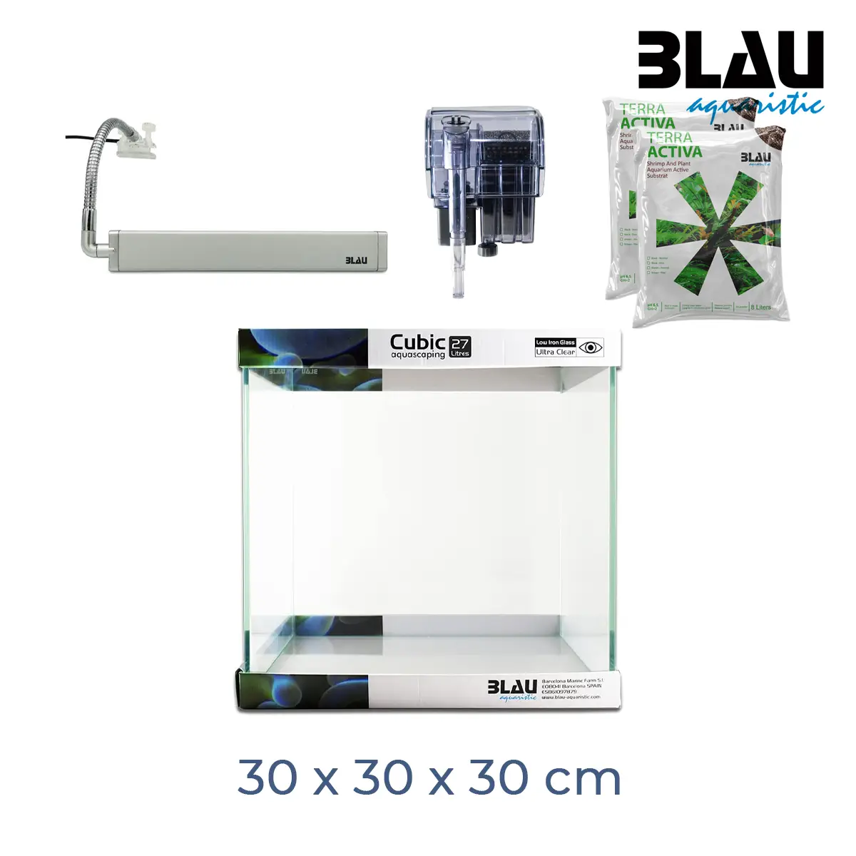 Blau Kit Cubic Aquascaping 27 nascapers.es