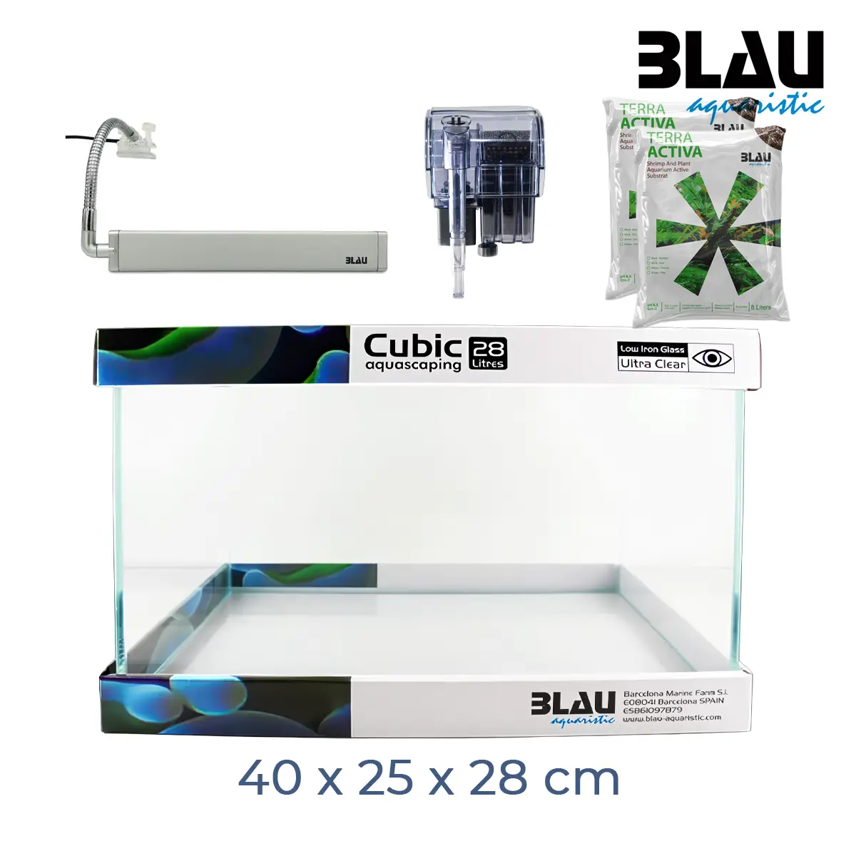 Blau Kit Cubic Aquascaping 28 nascapers.es