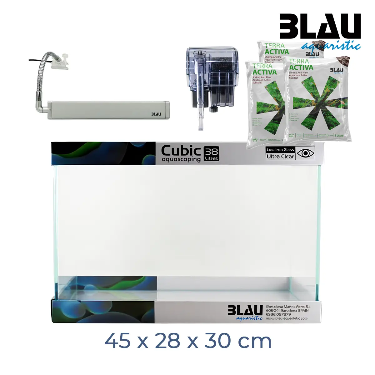Blau Kit Cubic Aquascaping 38 nascapers.es