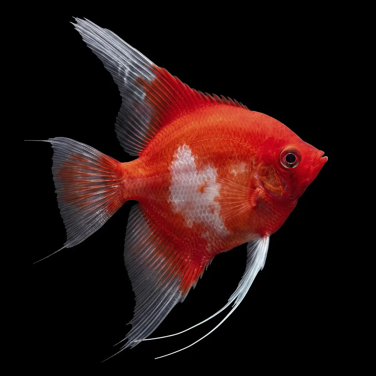 Escalar Red Devil Albino | Pterophyllum scalare nascapers.es