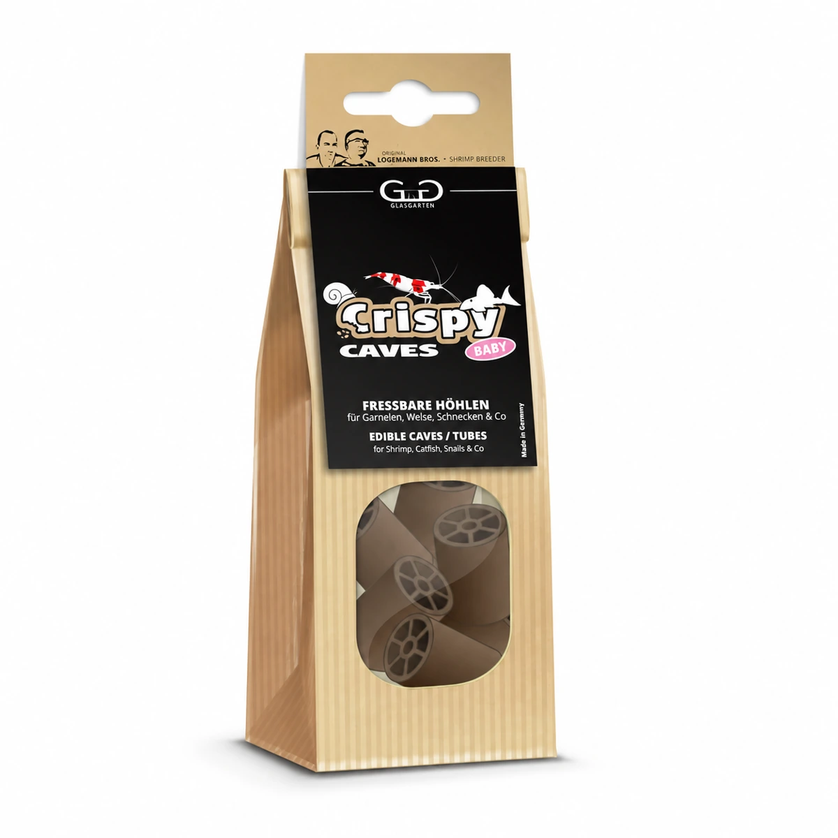 Envase de GlasGarten Crispy Caves Baby de 6 piezas